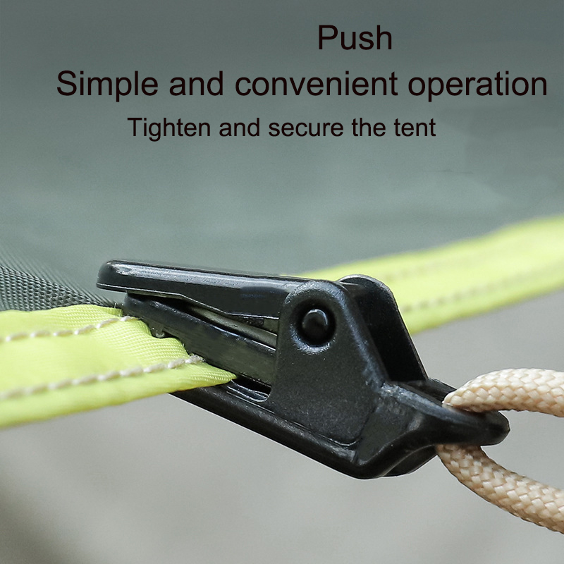 Crocodile Clip Set - 10 шт., пластиковые зажимы для тента,