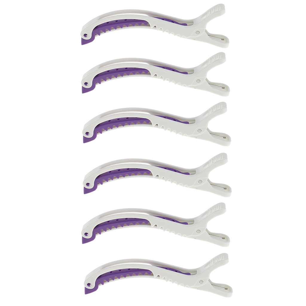 Crocodile Clip Set - 6 шт. Профессиональный парикмахерский салонный набор