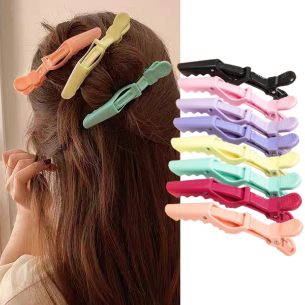 Crocodile Clip Set - Набор из 6 предметов, яркие заколки