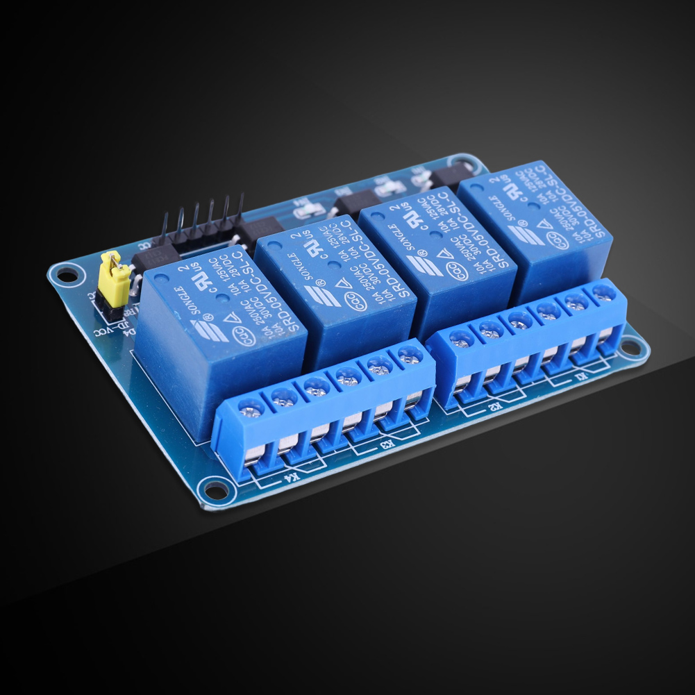5В 12В 4-канальная релейная пл – обзор и цена Relay Module 5V