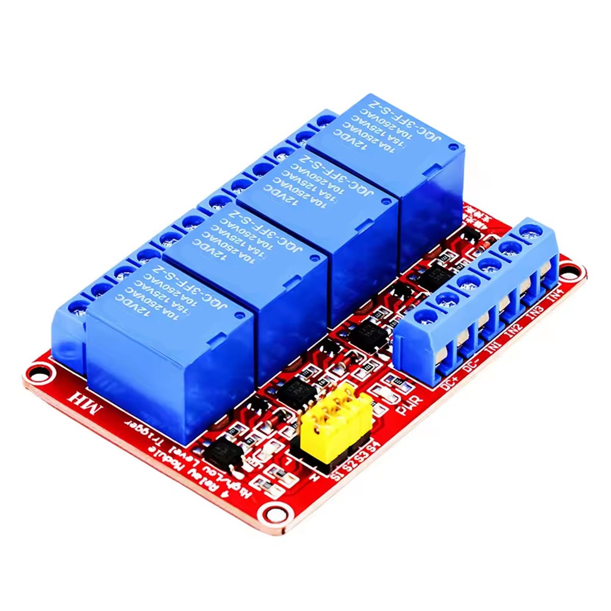 Модуль реле A49T на 4 канала,  – обзор и цена Relay Module 5V