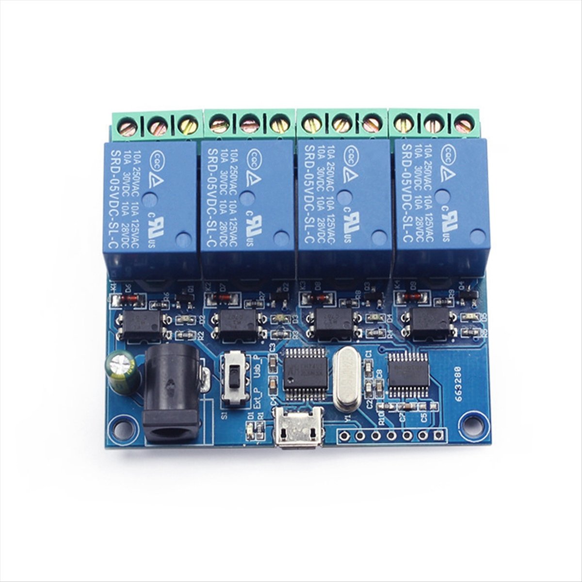 AT42 4-канальный USB-модуль ре – обзор и цена Relay Module 5V