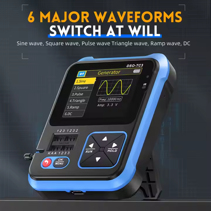 FNIRSI DSO-TC3 Миниатюрный пор – обзор и цена Oscilloscope Dso Mini
