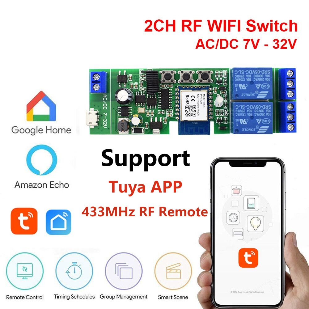 Умный переключатель Alexa Tuya – обзор и цена Relay Module 5V