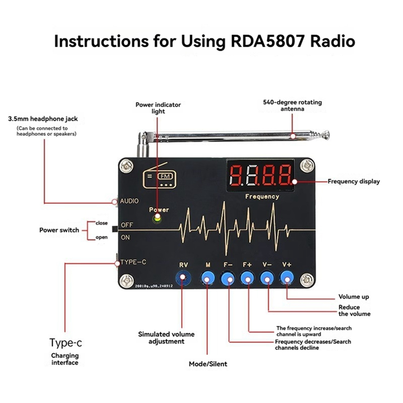 A73E-RDA5807M FM-радио DIY ком – обзор и цена Diy Electronics Soldering Kit